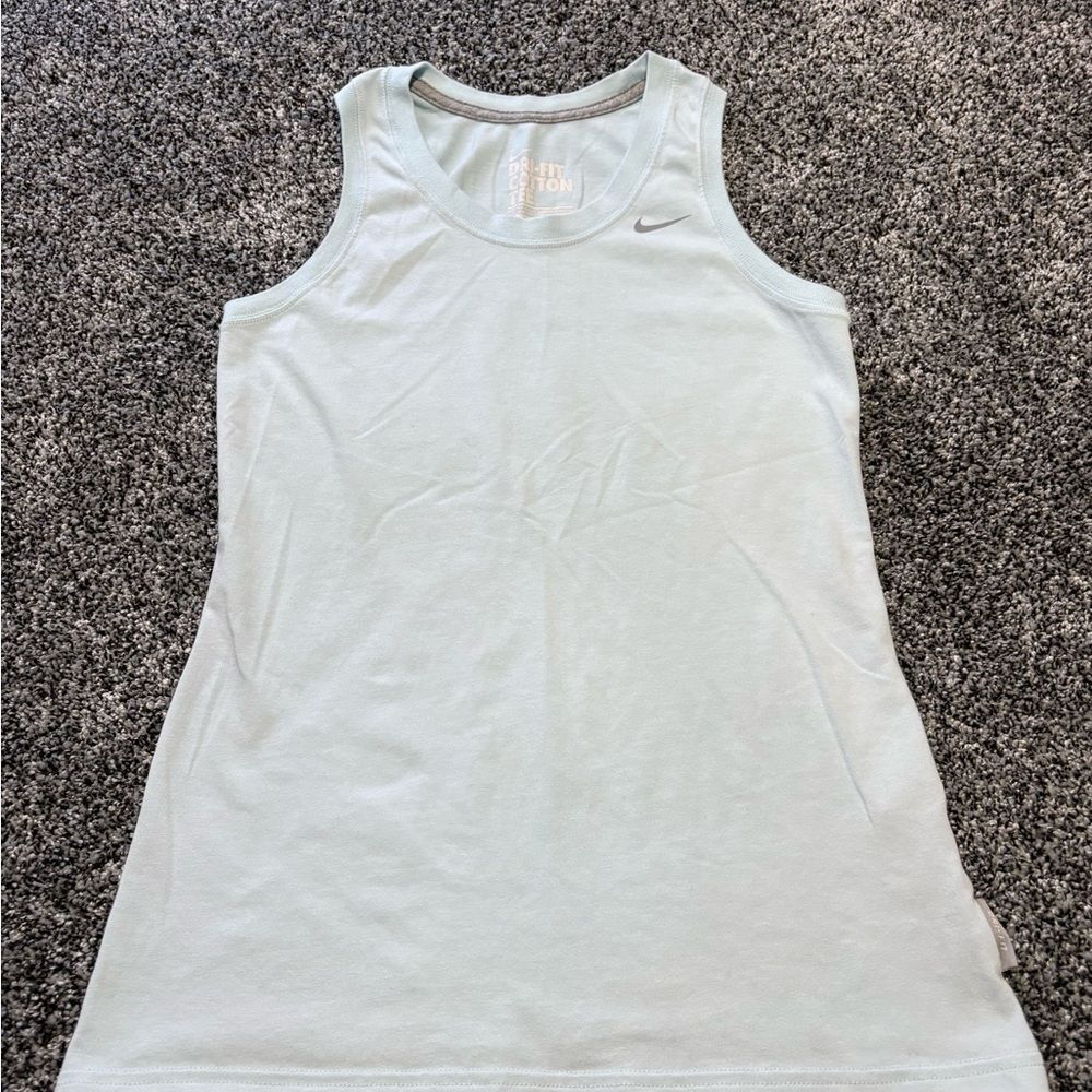 Nike Women's Soft Blue Tank Top woman’s size small